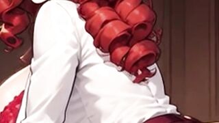 Waifu Secretary POV – Red Underware & Hair Multiformity Office Close-Up Screwing
