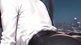 Waifu Secretary POV – Red Underware & Hair Multiformity Office Close-Up Screwing
