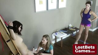 The second disrobe body discharged lands squarely on her twat