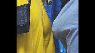 Nearly Caught In a Bus When a Impure Stranger CUM In Her Hand