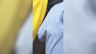 Nearly Caught In a Bus When a Impure Stranger CUM In Her Hand