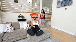 I Banged Large Boobs Phoebe Kalib Hard in PornDudeCasting and Painted Her Face With Cum