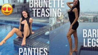 Mini Suit, Naked Legs, Roof Top Pool