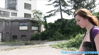 PublicAgent Brunette hair having sex outdoors in the bushes