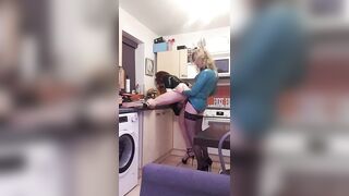 Sissy Latex Maid Lucy gets Pegged In Chastity