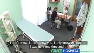 FakeHospital Hawt brunette hair nurse gives patient some raunchy healing