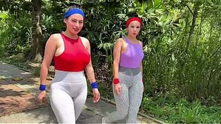 2 LESBIAN BABES SCREW EVERY OTHER'S BOOTY AND SQUIRT ON EVERY OTHER'S FACES