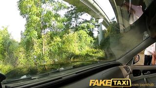 FakeTaxi Youthful Euro gal permeated by biggest schlong below bridge in public