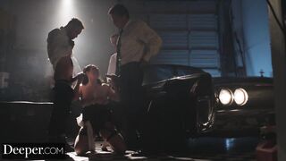 Deeper. Angela White Lures Every Stud In to Take Their Turn