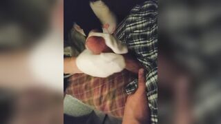 Hot Little White Ankle Socks Tugjob Sockjob