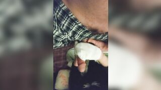 Hot Little White Ankle Socks Tugjob Sockjob