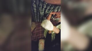 Hot Little White Ankle Socks Tugjob Sockjob