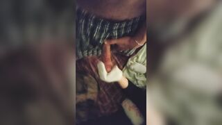 Hot Little White Ankle Socks Tugjob Sockjob