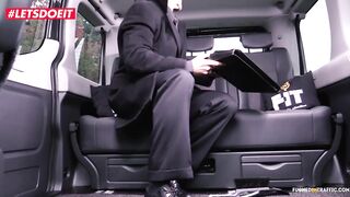 LETSDOEIT - Russian Sweetheart Sarah Cums Hard In a Czech Taxi