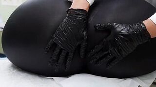"Masked Doctor Gives Dissolute Oil Ass Massage to big beautiful woman Patient"