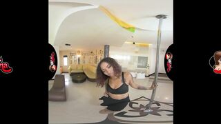 VRLatina.com - 5K VR Porn Staring Ebony Bitch goddess