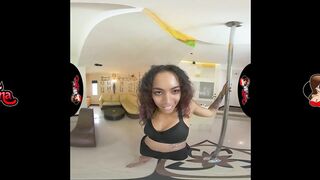 VRLatina.com - 5K VR Porn Staring Ebony Bitch goddess