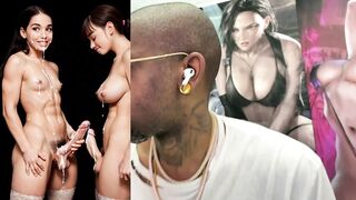 Charming Transgenders Cumming On Every Other, Transgender Ginger Self Sucking And Cumming On Her Face, Large Breast Trans Gals Hands Free Cumming, POV Transgender Cumming On Her Leg, AI Generated