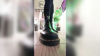 6'7 Giantess in Doc Martens Stomping Hard Immoral Slow-mo Stomps