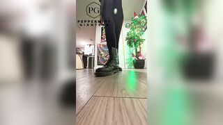 6'7 Giantess in Doc Martens Stomping Hard Immoral Slow-mo Stomps
