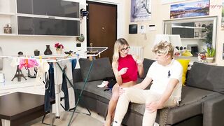 Bored Housewife Stepmom Provokes Stepson's Naïve Ally by Laying Out Her Underclothes in Front of Him