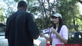Youthful Reena Sky delivered for outdoor ebony wang pounding