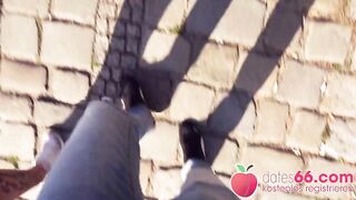 NEARLY CAUGHT! Stranger SCREWS Latin babe Zara Mendez IN PARK dates66