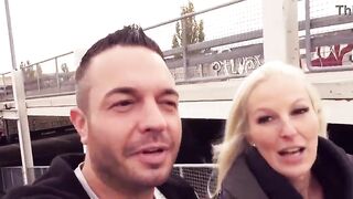 Risky Public Sex (Parking Lot) with Super Hawt Golden-haired mother I'd like to fuck