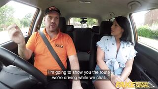 Fake Driving School Candi Kayne returns just for instructors large dong