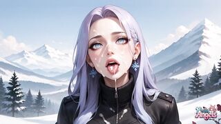 Snow Queen's Milk Spray Climax in Alpine Peaks