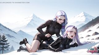 Snow Queen's Milk Spray Climax in Alpine Peaks