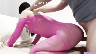 Hawt Step Sister banged by obese knob - Flawless Doggy Style