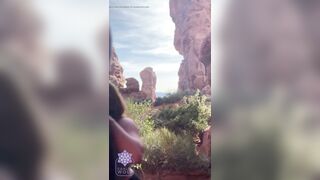 POV Cum All Over Large Melons Banged a Stranger in Nature Scenic Hike