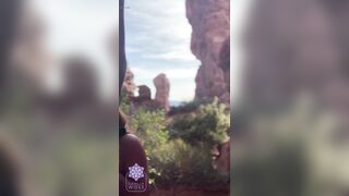 POV Cum All Over Large Melons Banged a Stranger in Nature Scenic Hike