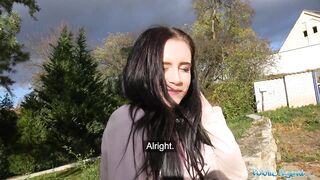 Public Agent Hawt brunette hair lady screws and sucks to make ex jealous