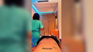 POV Carnal Latin chick Massage - Relaxing Music, HJ & Fellatio Finish