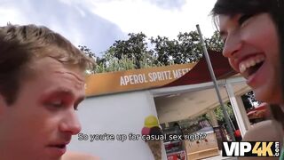 Vip4K.Hunter meets gal on public beach and has anal invasion with her