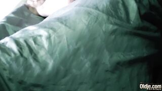 Astonishing teen amateur getting snatch banged by grumpy grandpa