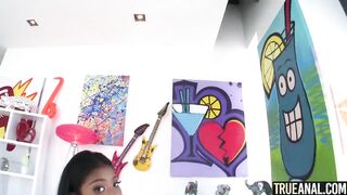 TRUE ANAL Large ass Nia Nacci's 1st anal screwing