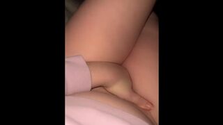 Holding my pee, humping my pillow, using my toy untill I cum then letting it all out.