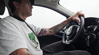 My dude gives me a car and I thank him with the superlatively good oral sex right there in the street - POV