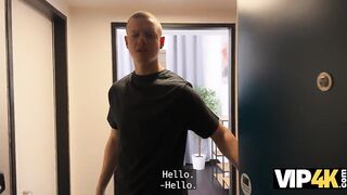 VIP4K. A Pair sells Sex Toys to a Stranger and demonstrates how to use 'em on themselves