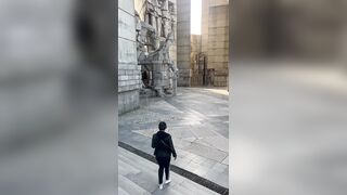 Soviet Monument Sex with the Anal Granny