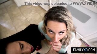 Sexy mother i'd like to fuck stepmother join in an unforgettable screw session with her stepson and his girlfriend