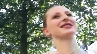 Public Blow job Tease and Sloppy Fingering Explosion