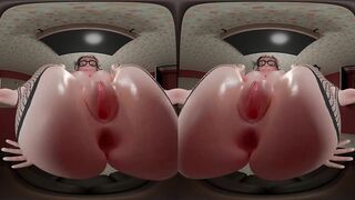 Guestoy - VR Edition. Last trailer (released). Breasty alternative teen with glasses facesitting and spitting. POV.