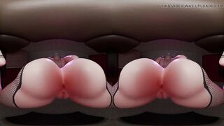 Guestoy - VR Edition. Last trailer (released). Breasty alternative teen with glasses facesitting and spitting. POV.