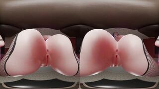 Guestoy - VR Edition. Last trailer (released). Breasty alternative teen with glasses facesitting and spitting. POV.