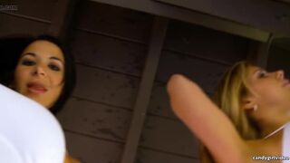 Savannah Rae & Kenna Valentina - up the Skirts