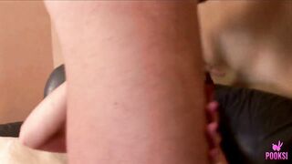 Martha A screws against Caleb B's thighs in reverse cowgirl, her natural melons bouncing as this babe rides his thick wang, groaning loudly with each thrust during the time that his hands clutch her large booty!